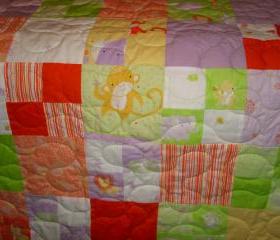 Sweet Safari Organic Cotton Baby Blanket